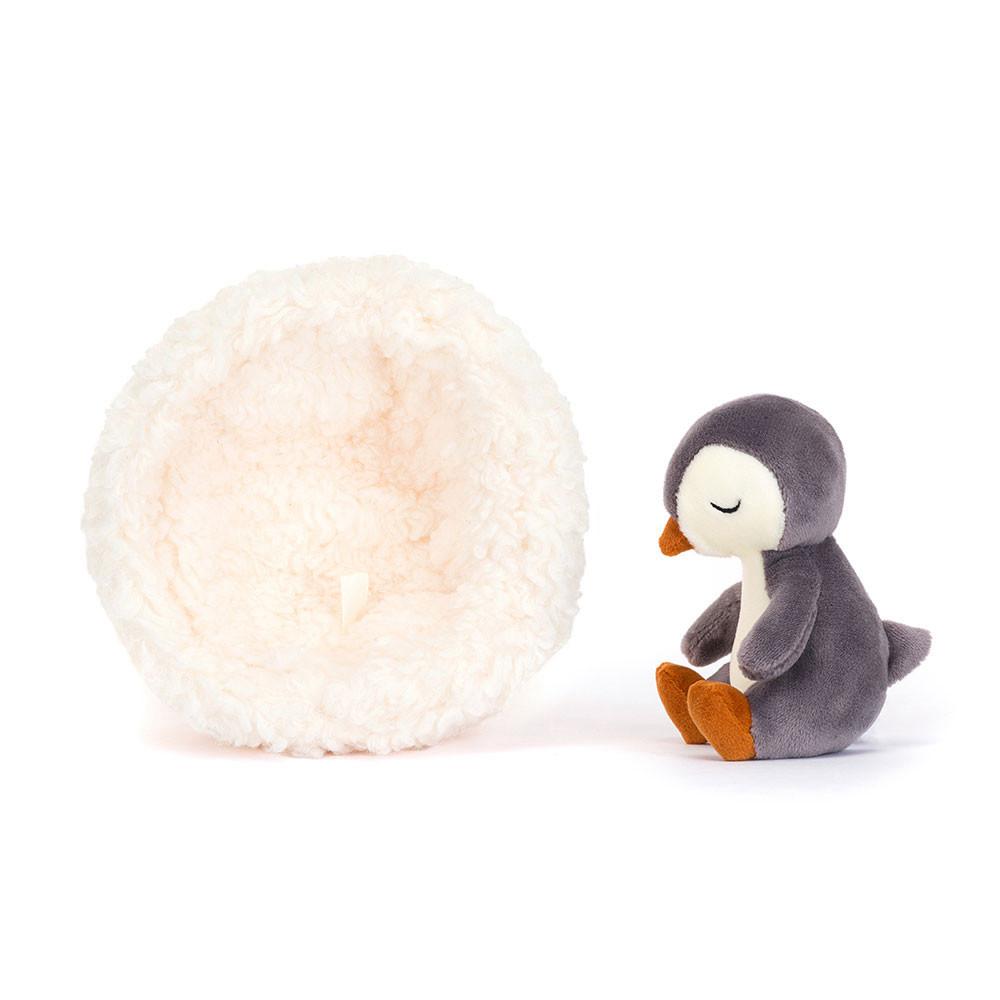 Arktida A Antarktida Jellycat Plyšáci Hibernating Penguin,9cm x 13cm x 13cm Černé | YJSOE-5862