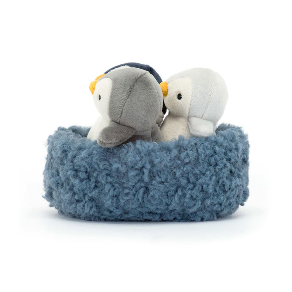 Arktida A Antarktida Jellycat Plyšáci Nesting Penguins,11cm x 13cm x 13cm Šedé | CUNTB-2876
