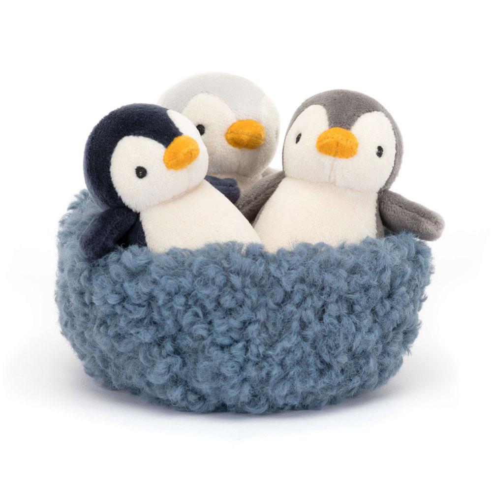 Arktida A Antarktida Jellycat Plyšáci Nesting Penguins,11cm x 13cm x 13cm Šedé | CUNTB-2876