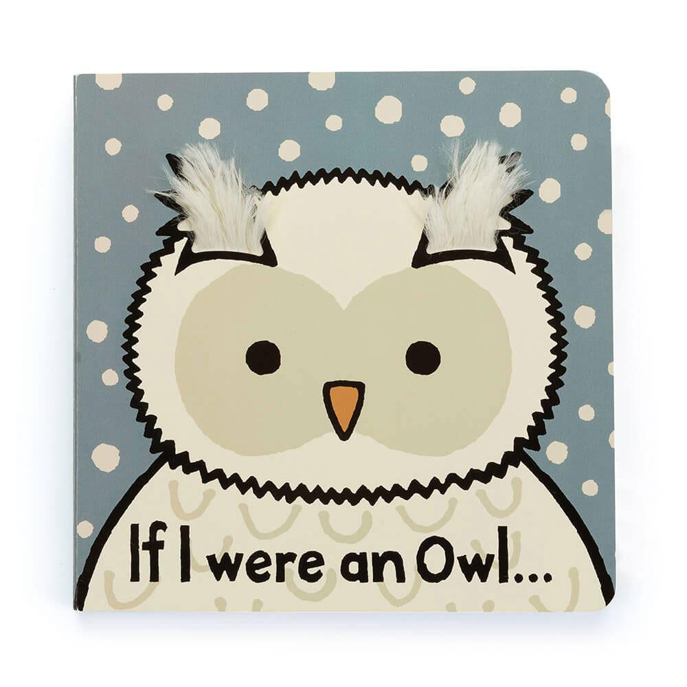 Baby Gifts Jellycat If I Were An Owl Board and Bashful Owl Medium, Bílé | HFWQE-3950