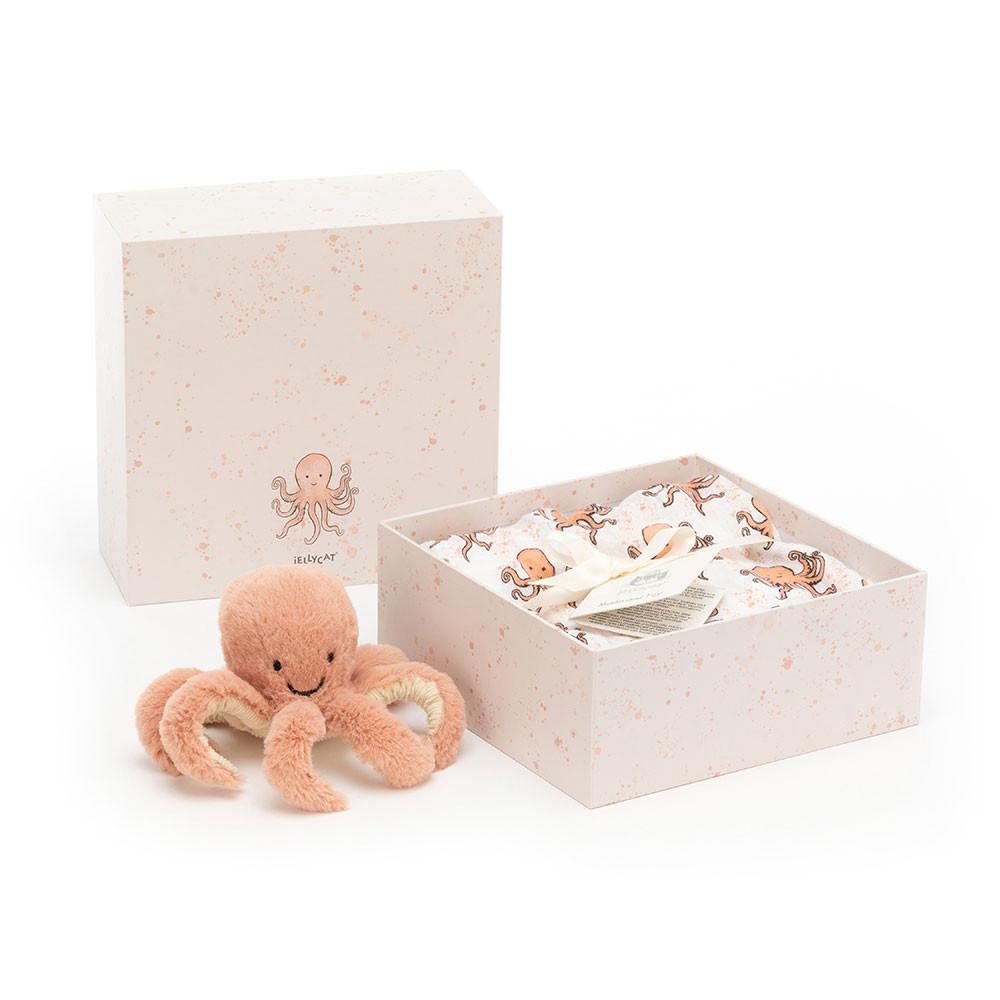Baby Gifts Jellycat Odell Octopus Gift Set,18cm x 18cm x 8cm Oranžové | ADQNU-8304