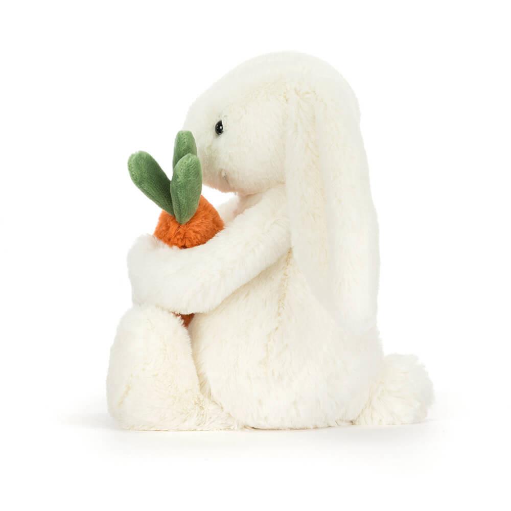 Baby Gifts Jellycat Plyšáci Bashful Carrot Bunny,18cm x 9cm x 8cm Bílé | BKYRH-5329