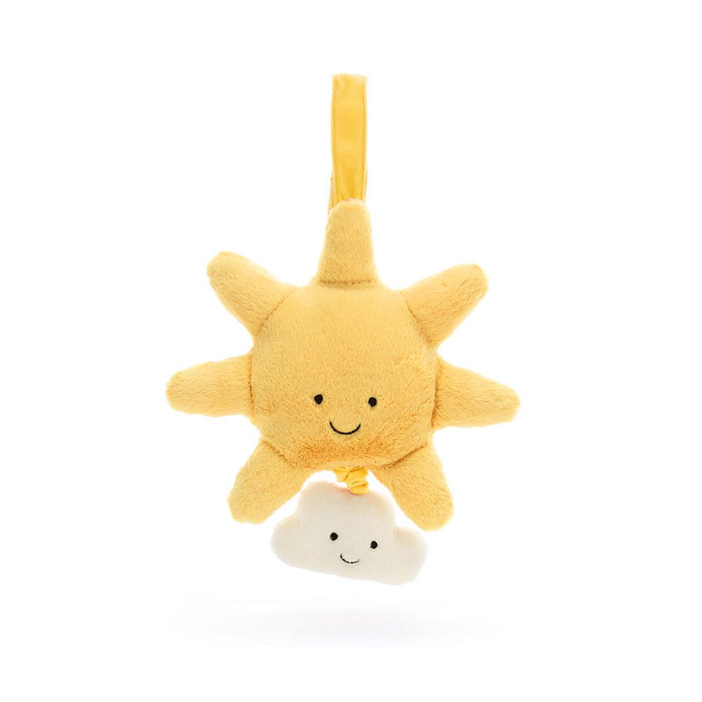 Baby Toys Jellycat Amuseables Sun Musical Pull,20cm x 20cm x 5cm Žluté | WIKXL-4015