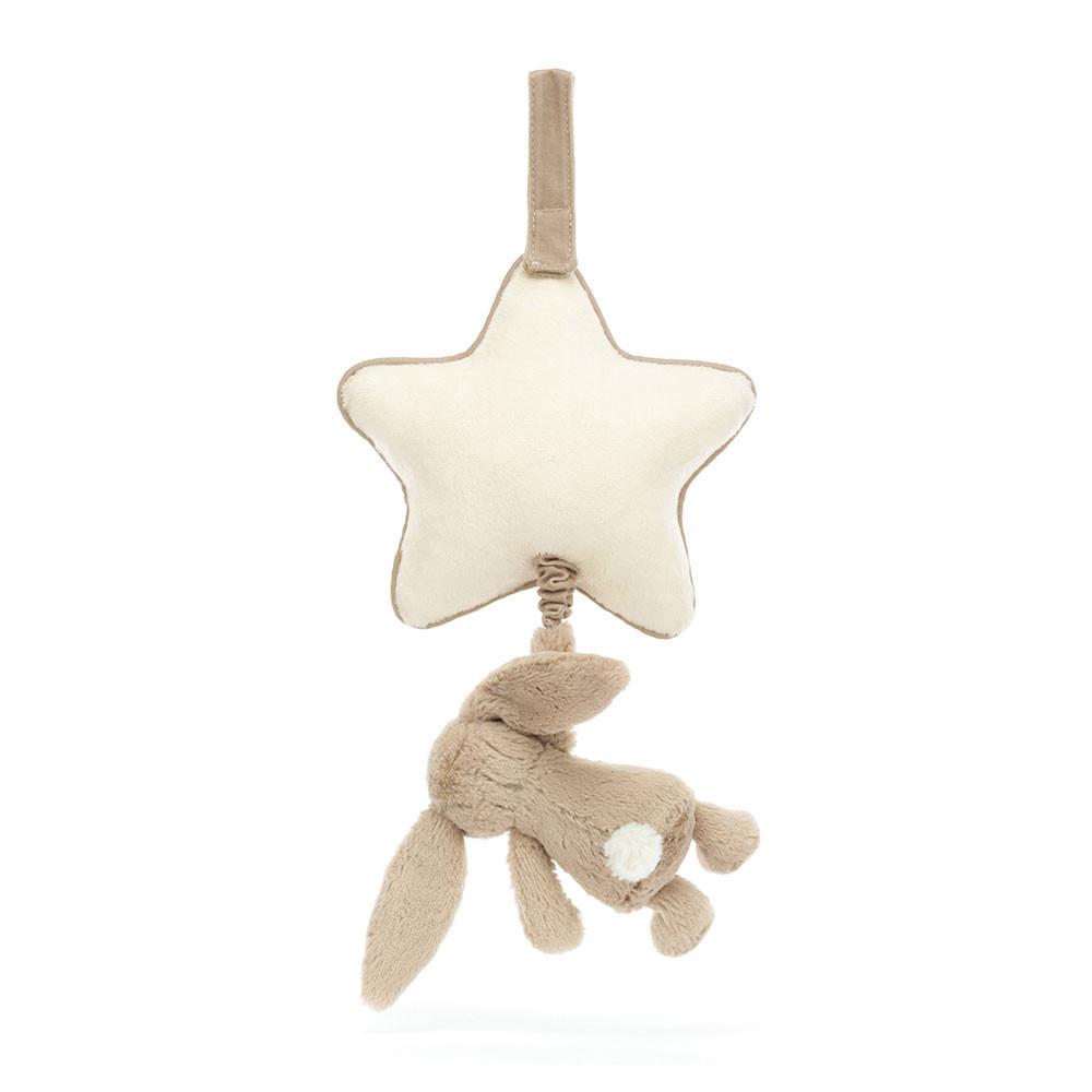 Baby Toys Jellycat Bashful Bunny Musical Pull,30cm x 20cm x 6cm Béžový | CTKSG-8632
