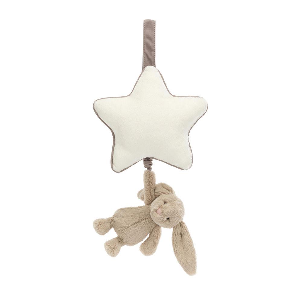Baby Toys Jellycat Bashful Bunny Musical Pull,30cm x 20cm x 6cm Béžový | CTKSG-8632