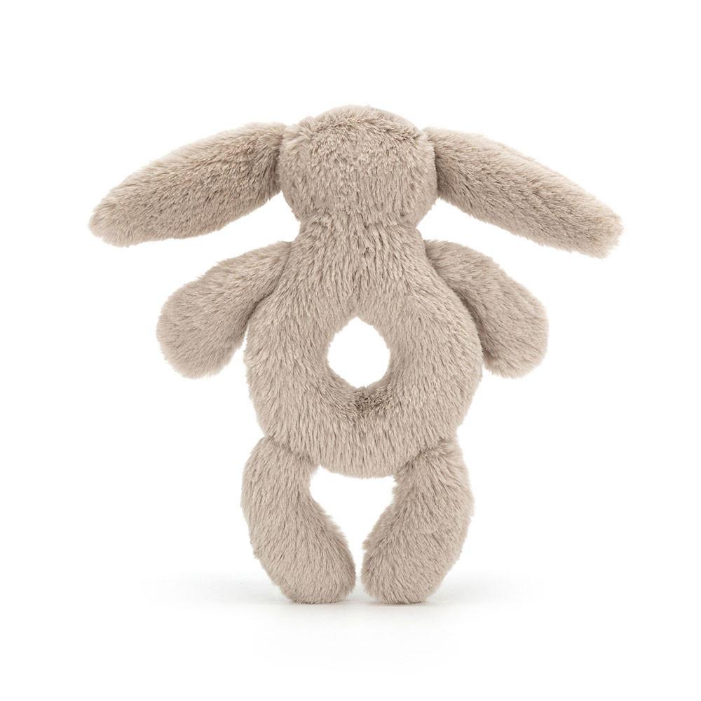 Baby Toys Jellycat Bashful Bunny Ring Rattle,18cm x 8cm x 2cm Béžový | GBJPH-5349