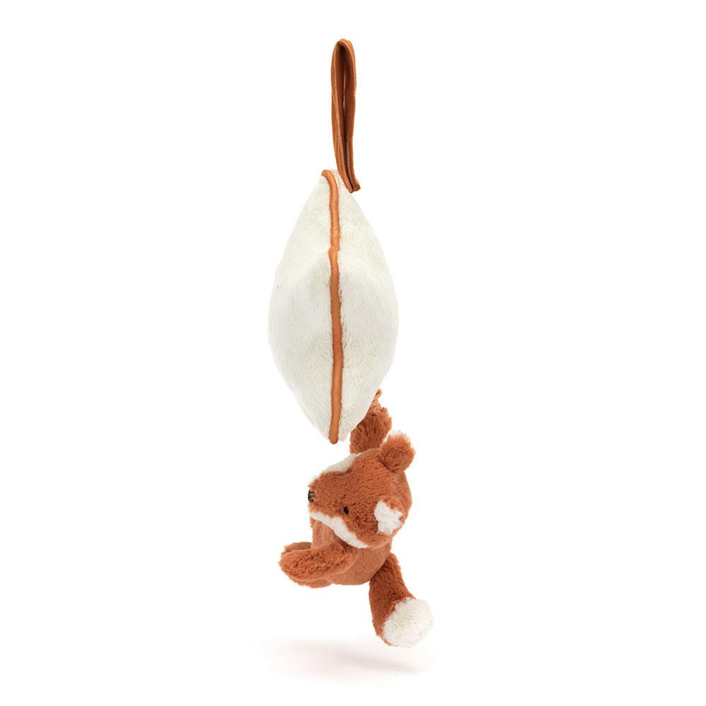Baby Toys Jellycat Bashful Fox Cub Musical Pull,30cm x 20cm x 6cm Oranžové | URVHN-0547