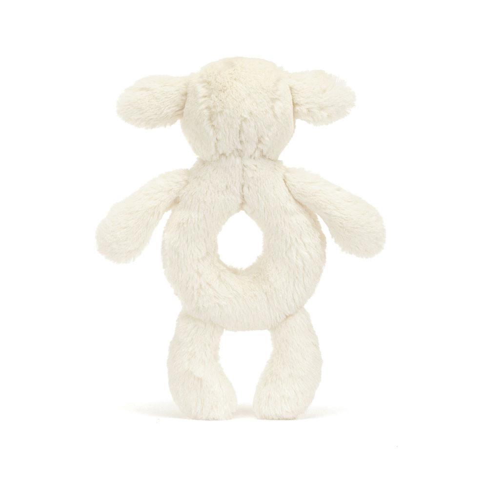 Baby Toys Jellycat Bashful Lamb Ring Rattle,18cm x 8cm x 2cm Bílé | XRTIQ-0946