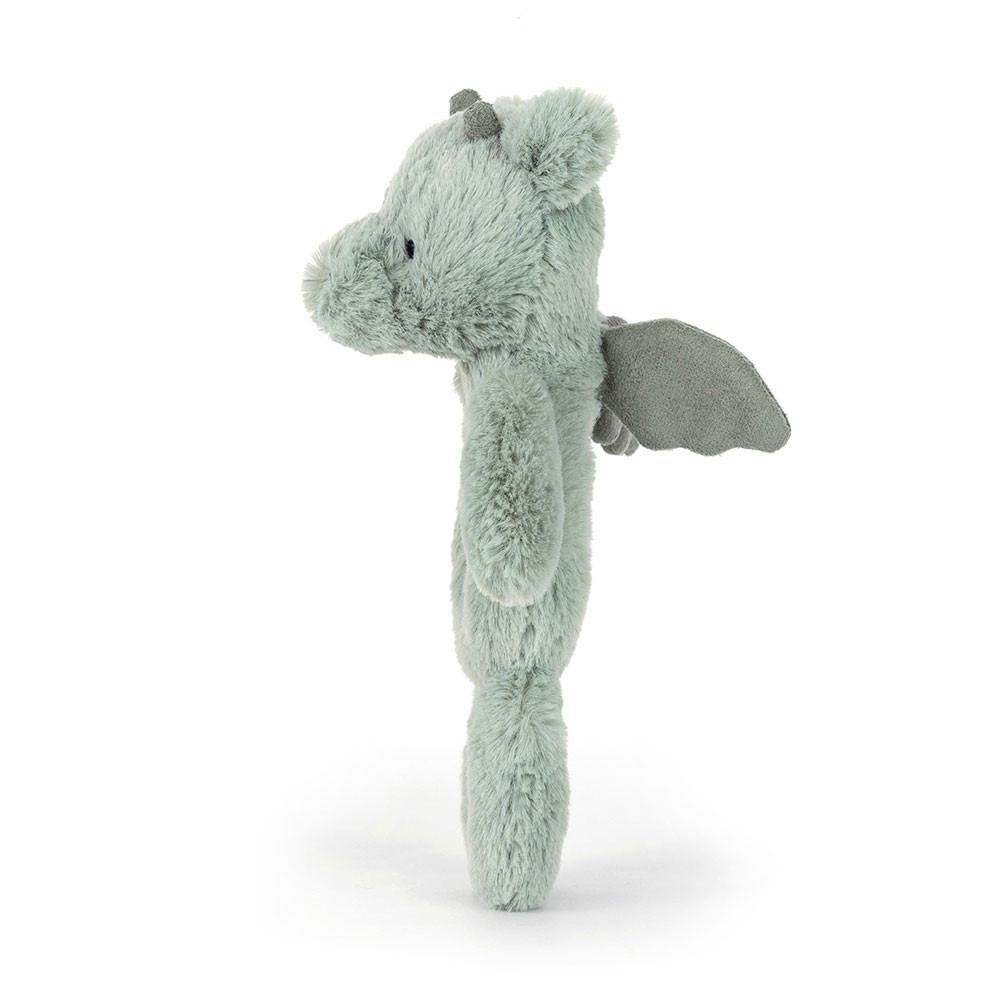 Baby Toys Jellycat Bashful Ring Rattle,18cm x 8cm x 2cm Zelene | HUQST-3640