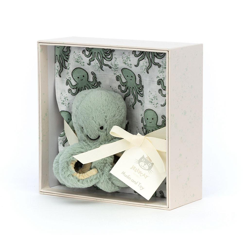 Baby Toys Jellycat Odyssey Octopus Gift Set,18cm x 18cm x 8cm Zelene | RUKHJ-6530