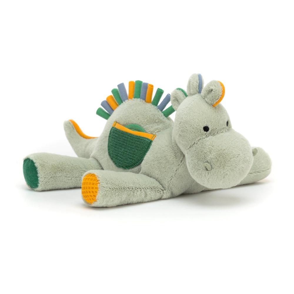 Baby Toys Jellycat Peek-a-Book Dino Activity Toy,20cm x 8cm Zelene | IWGYF-3104