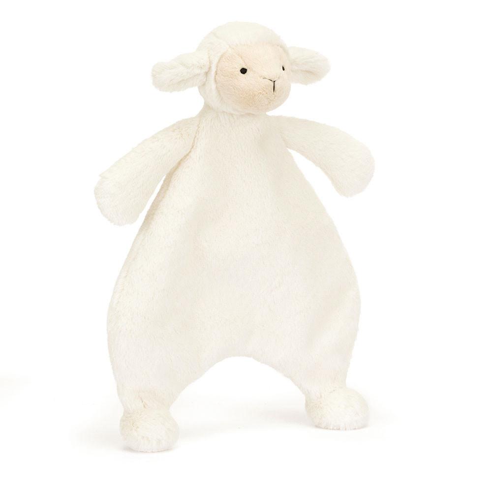 Comforters Jellycat Bashful Lamb Comforter,27cm x 20cm x 7cm Bílé | MQKNV-7905