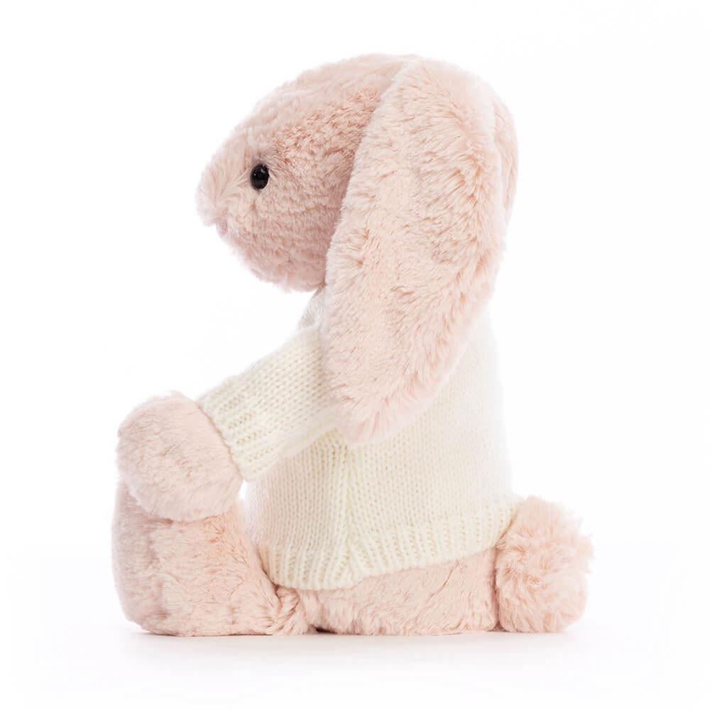 Dítě Jellycat Bashful Blush Bunny with Cream Jumper,31cm x 12cm x 9cm Růžové | KQHAL-1962