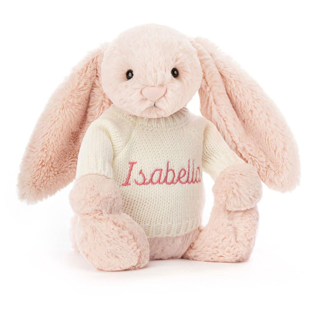 Dítě Jellycat Bashful Blush Bunny with Cream Jumper,31cm x 12cm x 9cm Růžové | KQHAL-1962