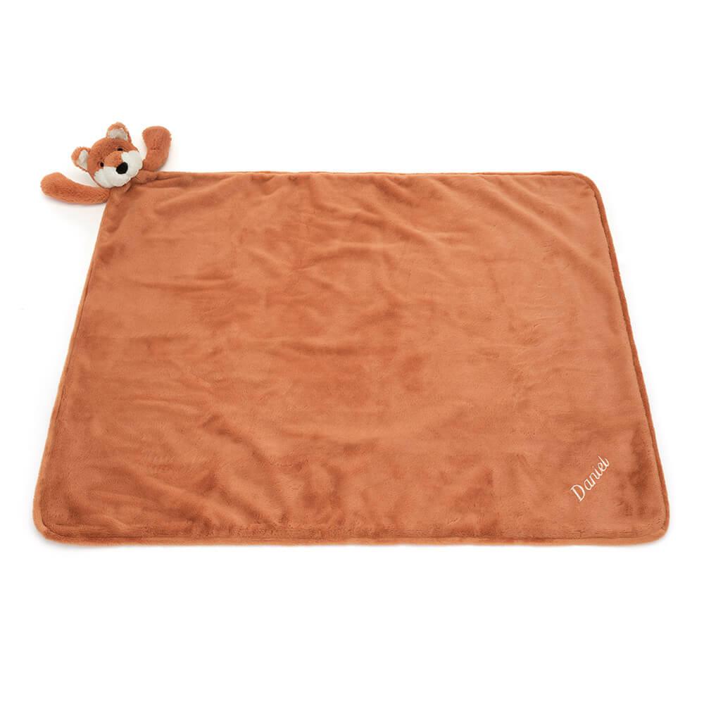 Dítě Jellycat Bashful Fox Cub Blankie,56cm x 70cm x 9cm Oranžové | ILRXG-5764