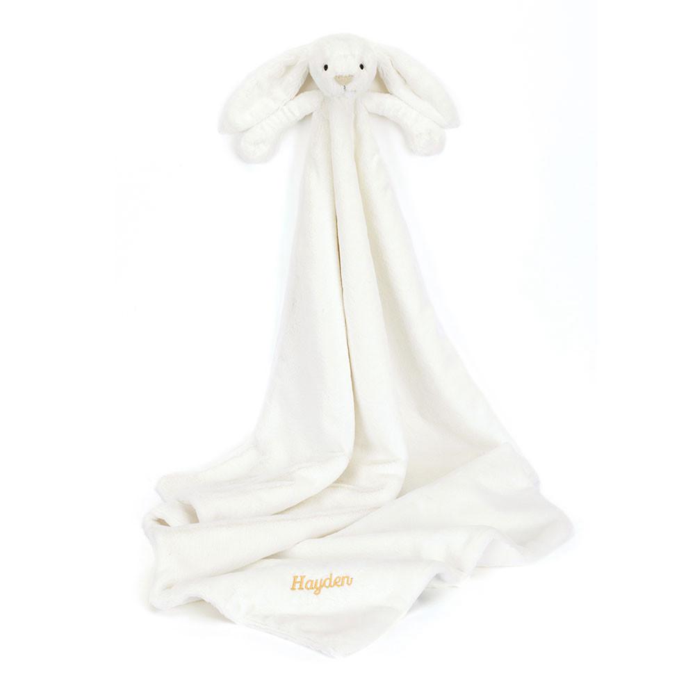 Dítě Jellycat Bashful Luxe Bunny Luna Blankie,56cm x 70cm x 9cm Bílé | OKRYZ-3801