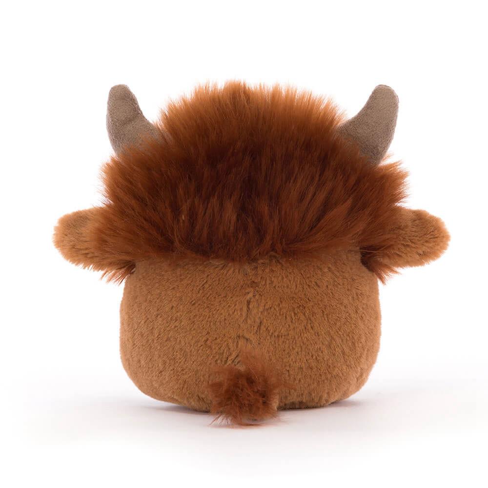 Farmyard Jellycat Plyšáci Amuseabean Highland Cow,12cm x 9cm x 6cm Hnědé | BUEVR-1863