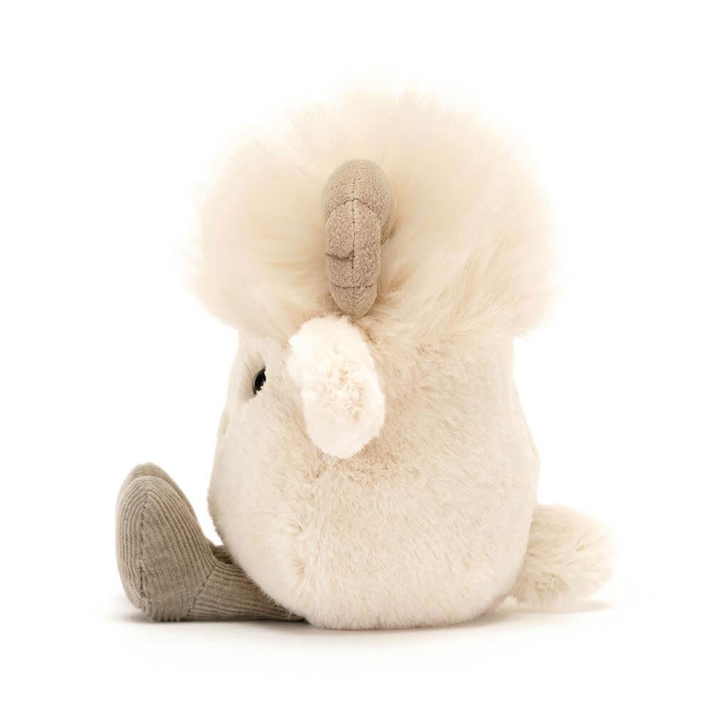 Farmyard Jellycat Plyšáci Amuseabean Ram,12cm x 9cm x 6cm Bílé | PWOCV-7518