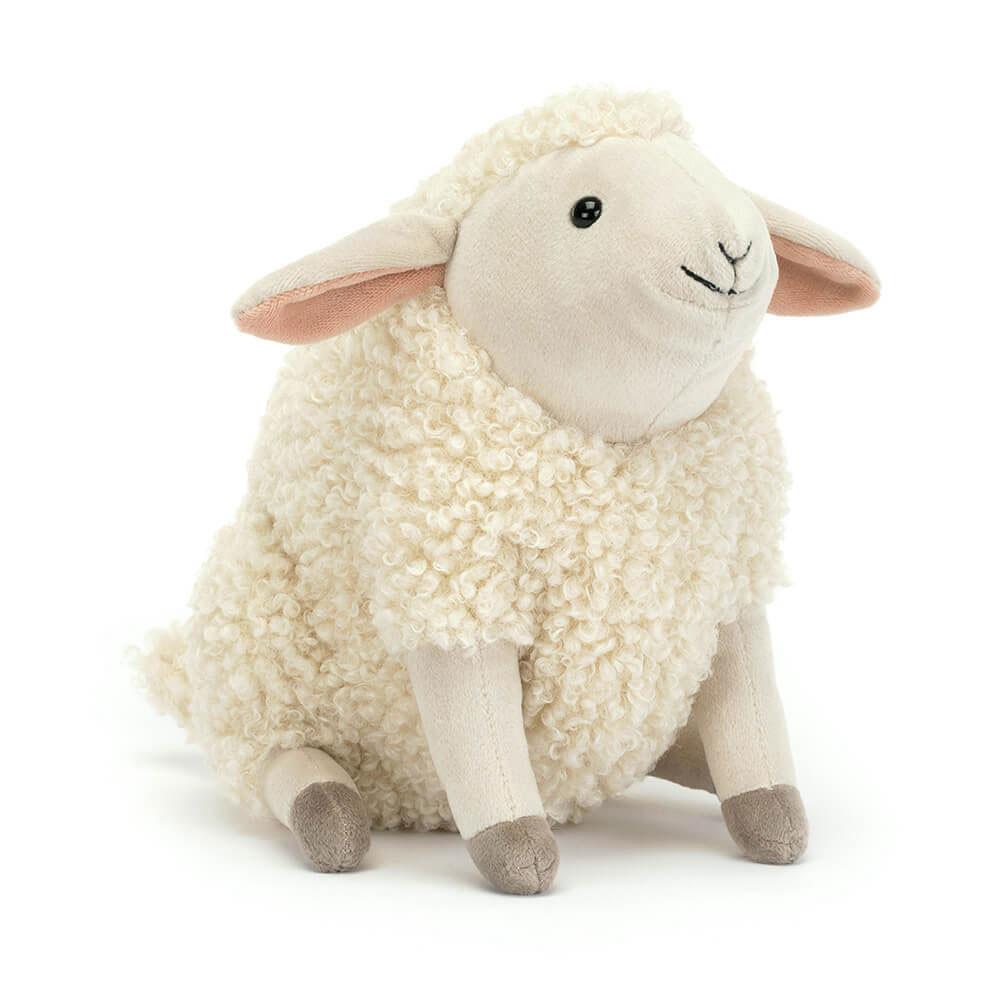 Farmyard Jellycat Plyšáci Burly Boo Sheep,20cm x 11cm x 14cm Bílé | ZGLIM-7384