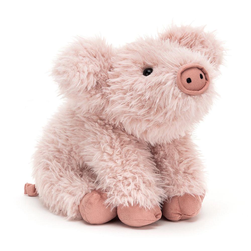 Farmyard Jellycat Plyšáci Curvie Prasátka,25cm x 16cm x 10cm Růžové | HPDRX-3025