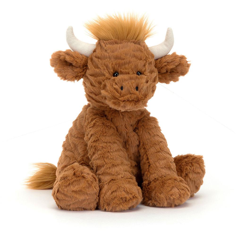 Farmyard Jellycat Plyšáci Fuddlewuddle Highland Cow,23cm x 13cm x 9cm Hnědé | YUCOV-4765