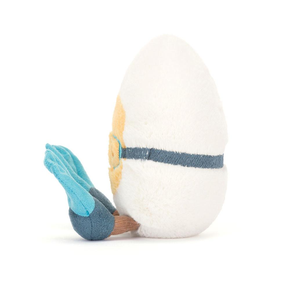 Food Jellycat Plyšáci Amuseables Boiled Vajíčko Scuba,14cm x 9cm x 4cm Bílé | UWGAL-0165