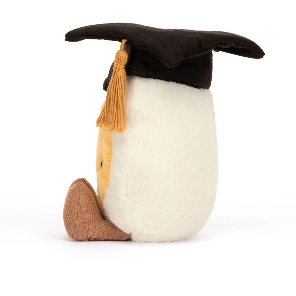 Food Jellycat Plyšáci Amuseables Boiled Vajíčko Graduation,14cm x 9cm x 4cm Bílé | ZDQPE-9158