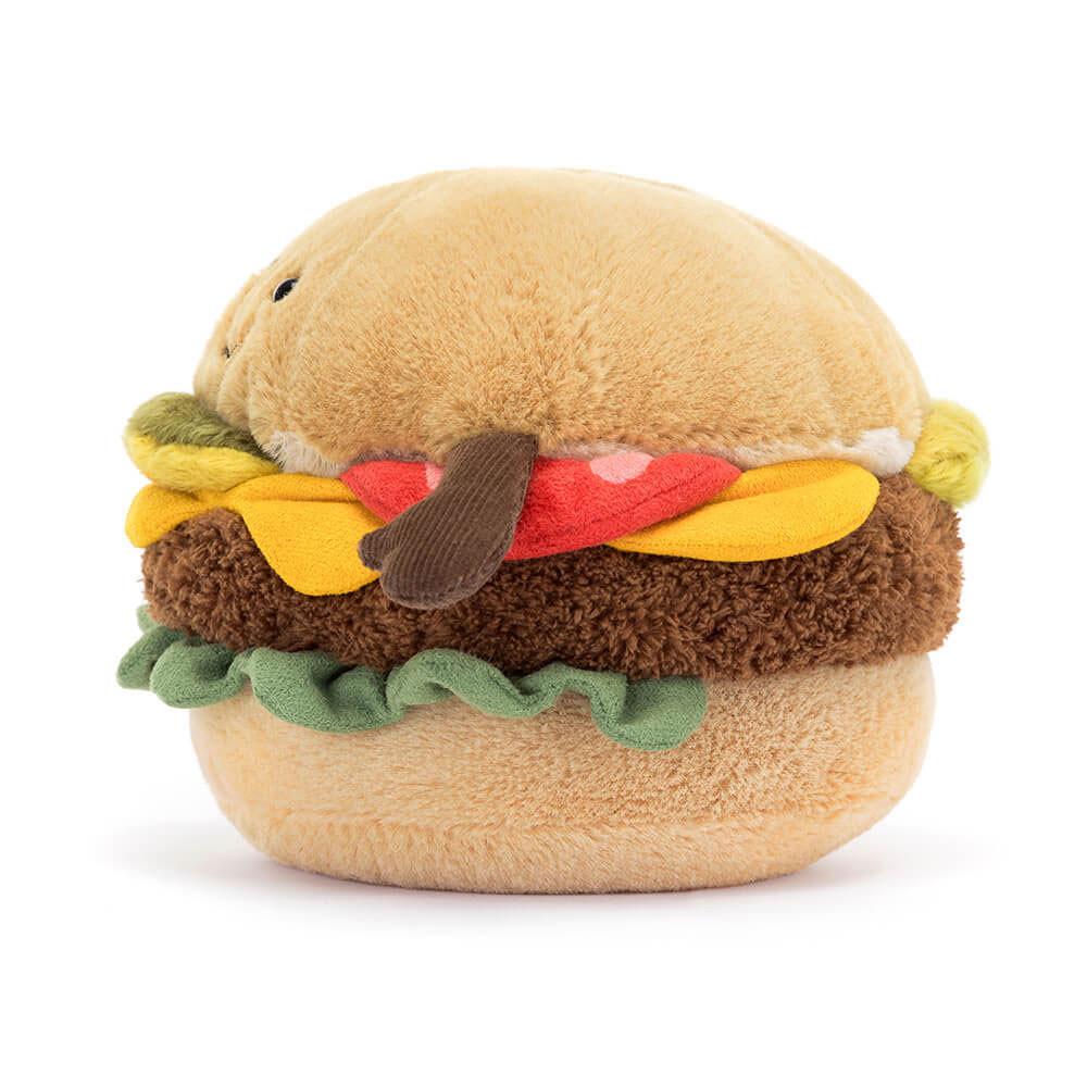 Food Jellycat Plyšáci Amuseables Burger,12cm x 12cm x 11cm Hnědé | DCBVN-1706