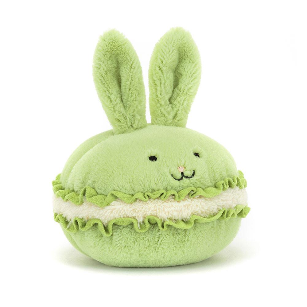 Food Jellycat Plyšáci Amuseables Dainty Dessert Bunny Macaron,12cm x 12cm x 12cm Zelene | QLMBX-0149