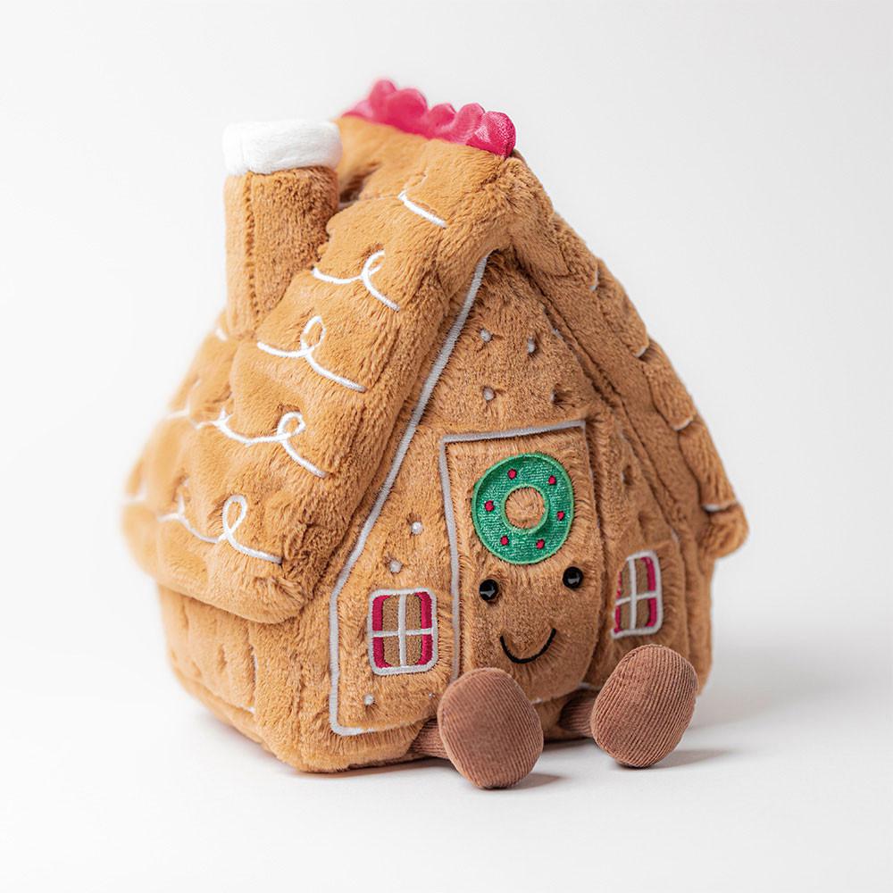 Food Jellycat Plyšáci Amuseables Gingerbread House,22cm x 18cm x 14cm Hnědé | HQGMW-9728
