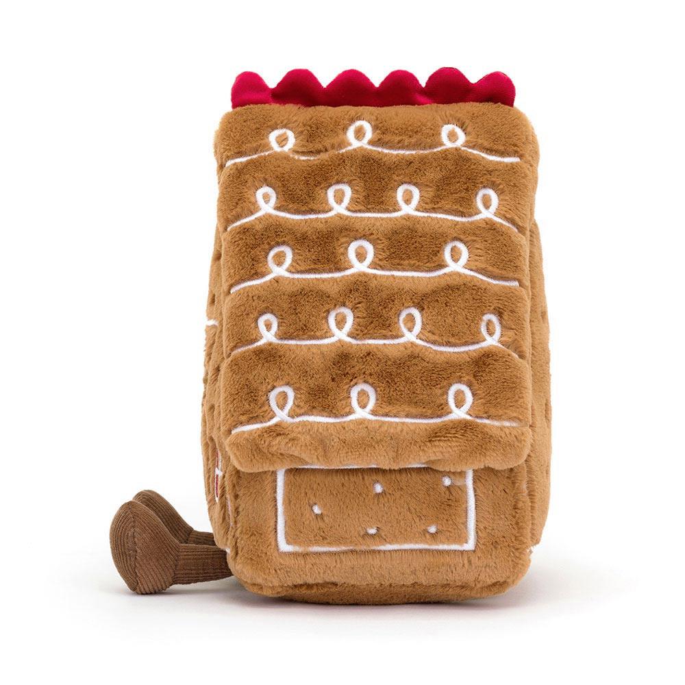 Food Jellycat Plyšáci Amuseables Gingerbread House,22cm x 18cm x 14cm Hnědé | HQGMW-9728