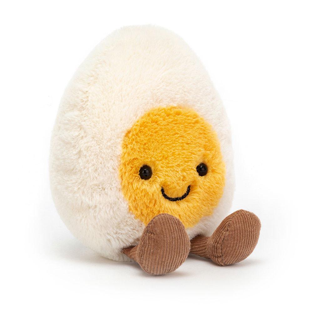 Food Jellycat Plyšáci Amuseables Happy Boiled Vajíčko,14cm x 9cm x 4cm Bílé | XOCZL-5271