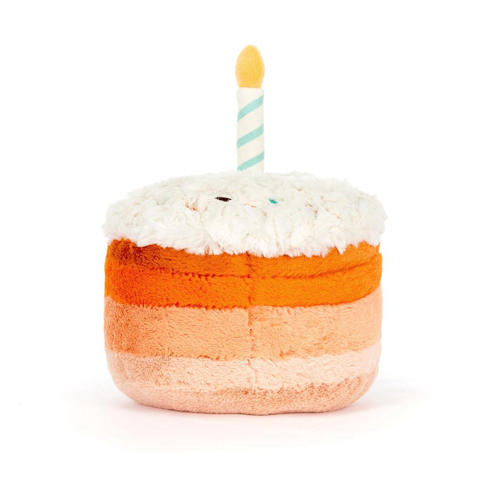 Food Jellycat Plyšáci Amuseables Jellina Birthday Cake,13cm x 15cm x 15cm Oranžové | JMKDE-9843