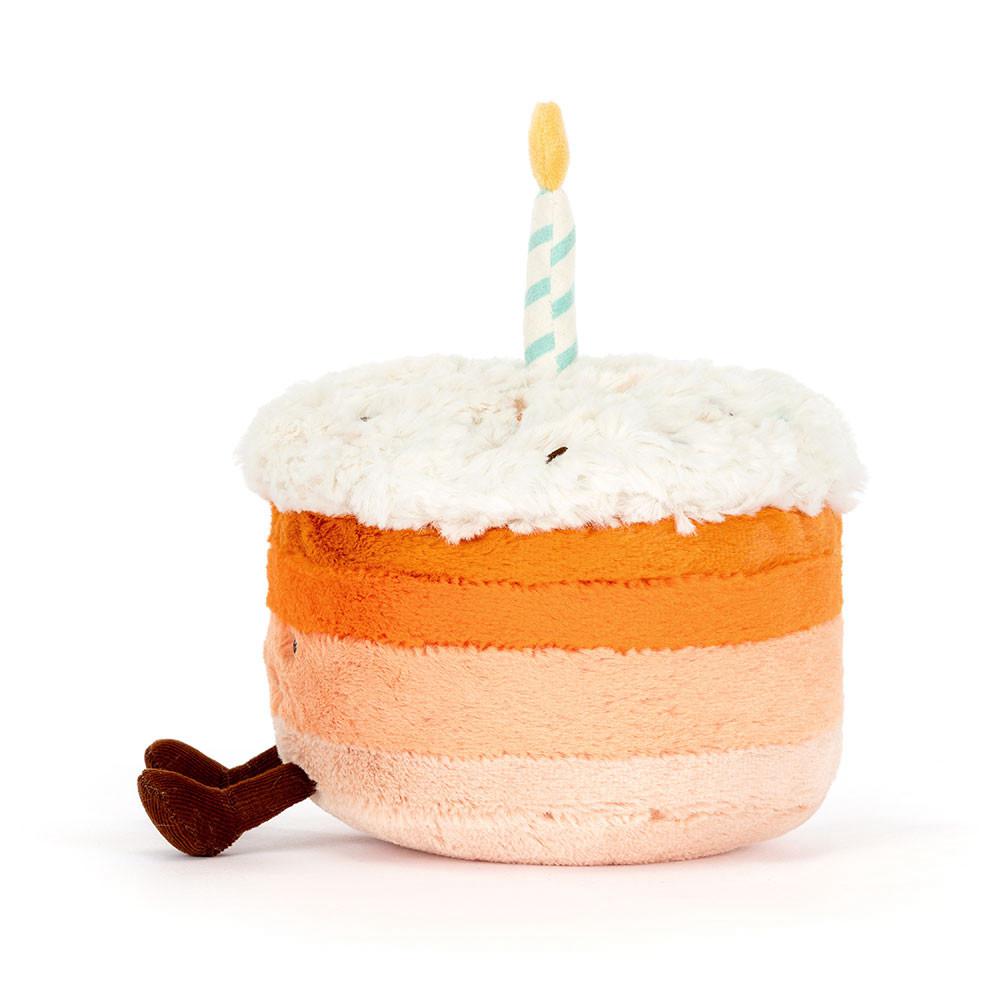 Food Jellycat Plyšáci Amuseables Jellina Birthday Cake,13cm x 15cm x 15cm Oranžové | WDMKU-0537
