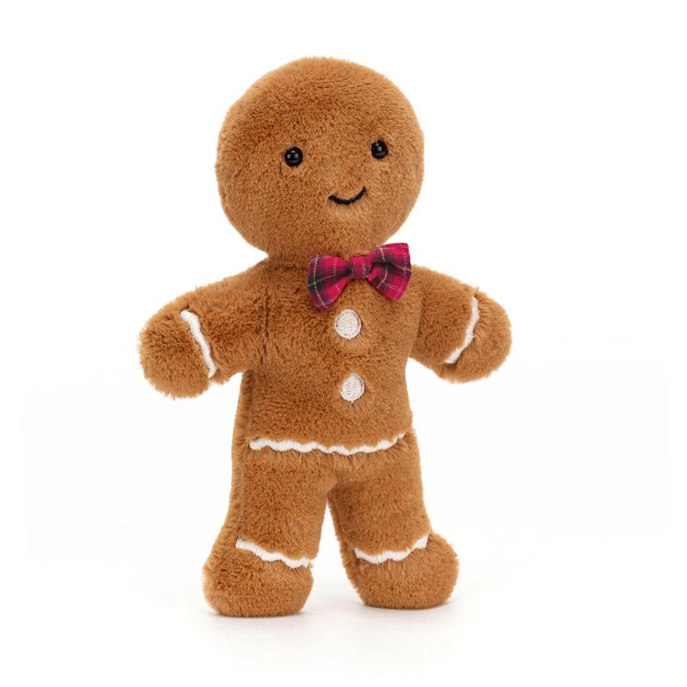 Food Jellycat Plyšáci Amuseables Jolly Gingerbread Fred,20cm x 6cm x 3cm Hnědé | NVEOD-9765