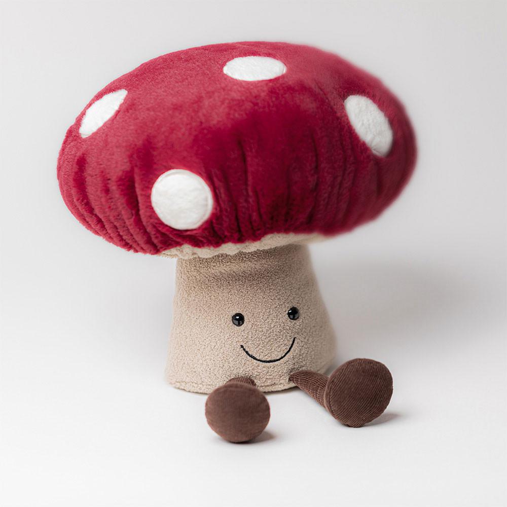 Food Jellycat Plyšáci Amuseables Mushroom,28cm x 11cm x 9cm Červené | ISDZK-5461