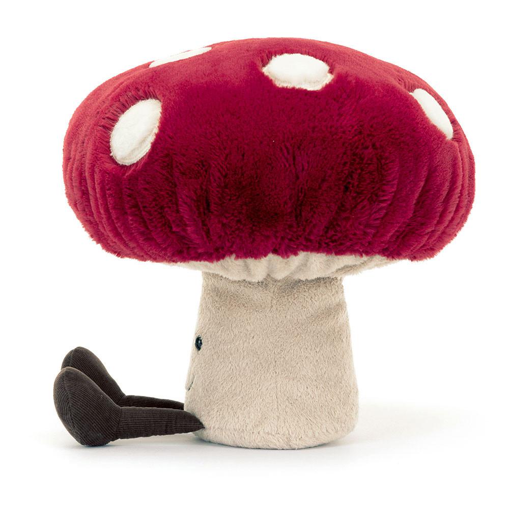 Food Jellycat Plyšáci Amuseables Mushroom,28cm x 11cm x 9cm Červené | ISDZK-5461