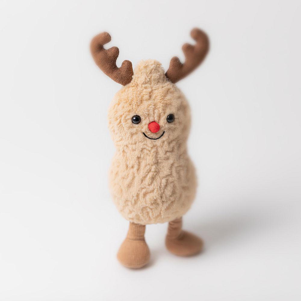 Food Jellycat Plyšáci Amuseables Peanut Reindeer,15cm x 7cm x 6cm Béžový | SZNKE-0961