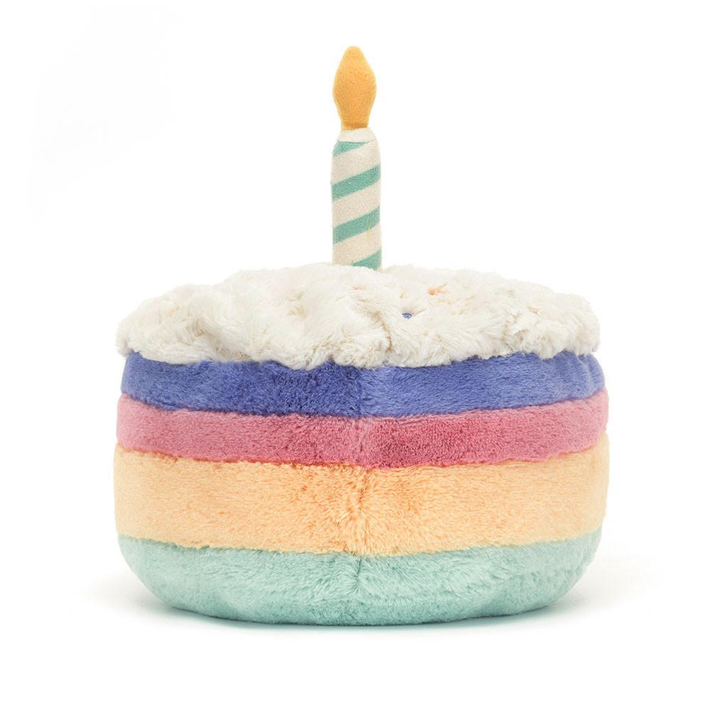 Food Jellycat Plyšáci Amuseables Rainbow Birthday Cake,26cm x 21cm x 21cm Blankyt | KVJAG-6247