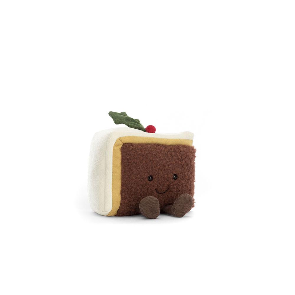 Food Jellycat Plyšáci Amuseables Slice of Christmas Cake,12cm x 13cm x 8cm Hnědé | JNIKO-3196