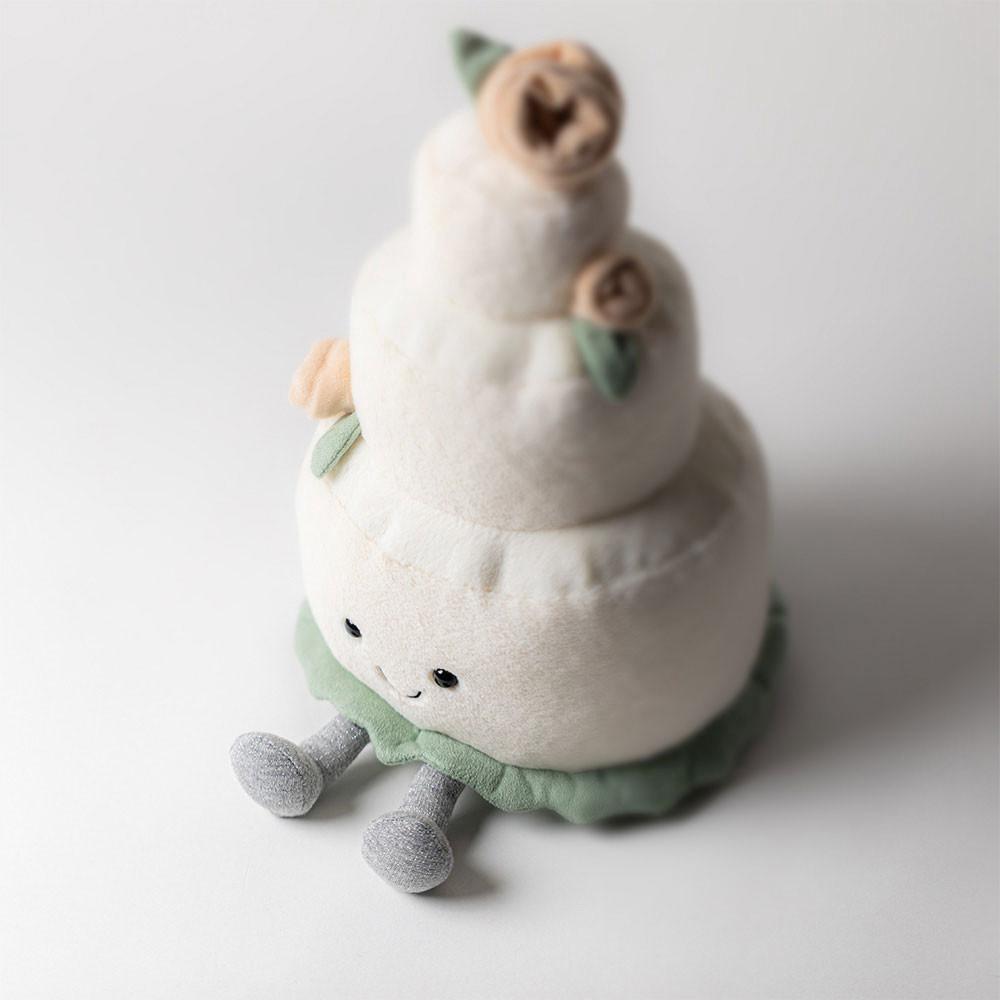 Food Jellycat Plyšáci Amuseables Wedding Cake,30cm x 19cm x 19cm Bílé | YMLEZ-1687