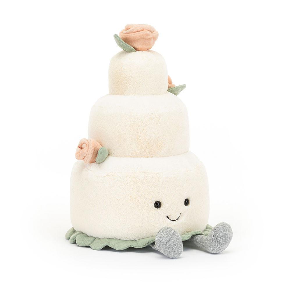 Food Jellycat Plyšáci Amuseables Wedding Cake,30cm x 19cm x 19cm Bílé | YMLEZ-1687