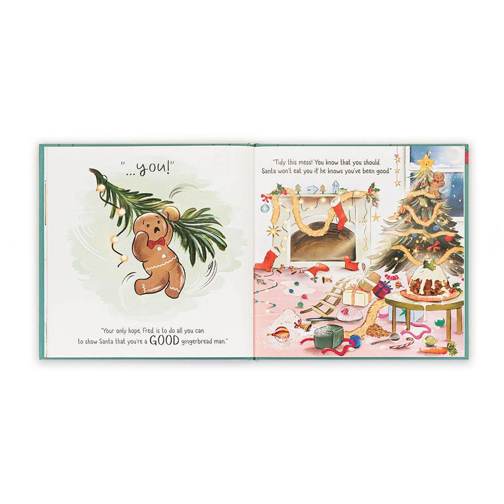 Food Jellycat Plyšáci Gingerbread FBook,25cm x 25cm x 1cm Hnědé | JFHLE-9163