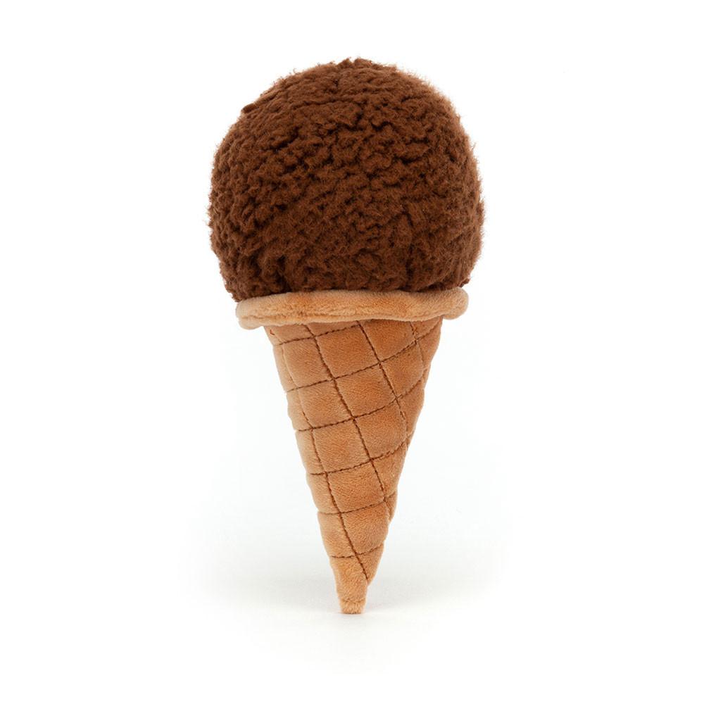 Food Jellycat Plyšáci Irresistible Ice Cream Chocolate,17cm x 8cm x 7cm Hnědé | UYTAR-2394