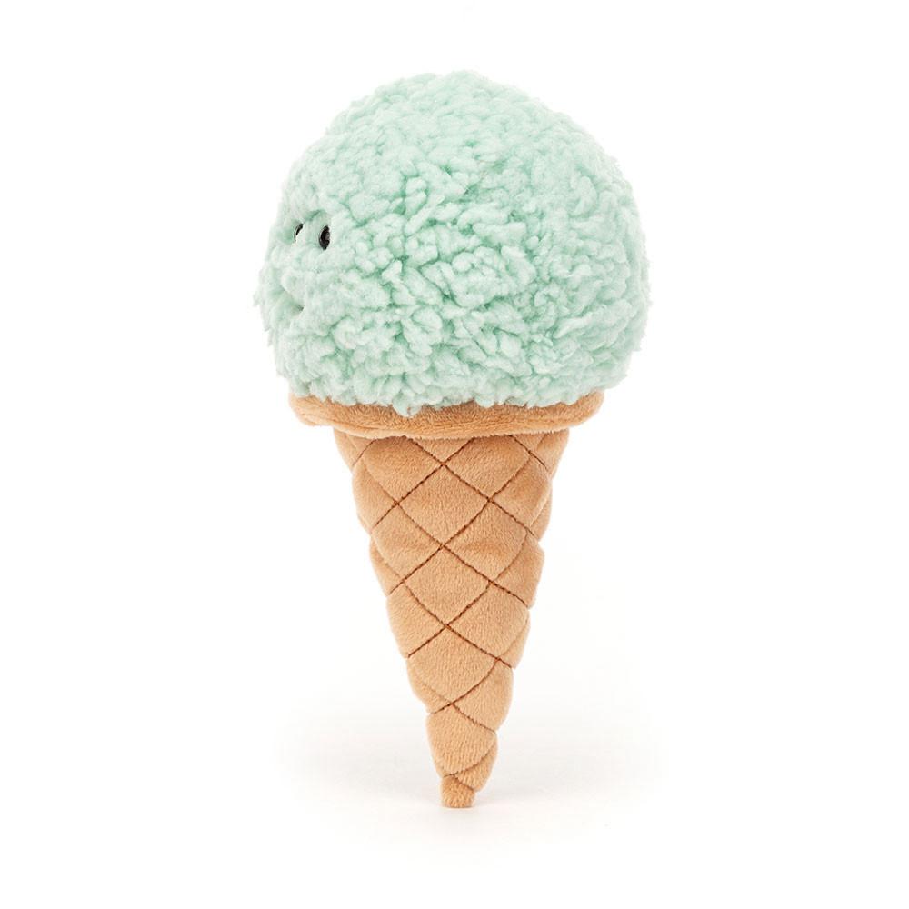 Food Jellycat Plyšáci Irresistible Ice Cream Mint,17cm x 8cm x 7cm Zelene | TEWXG-3061
