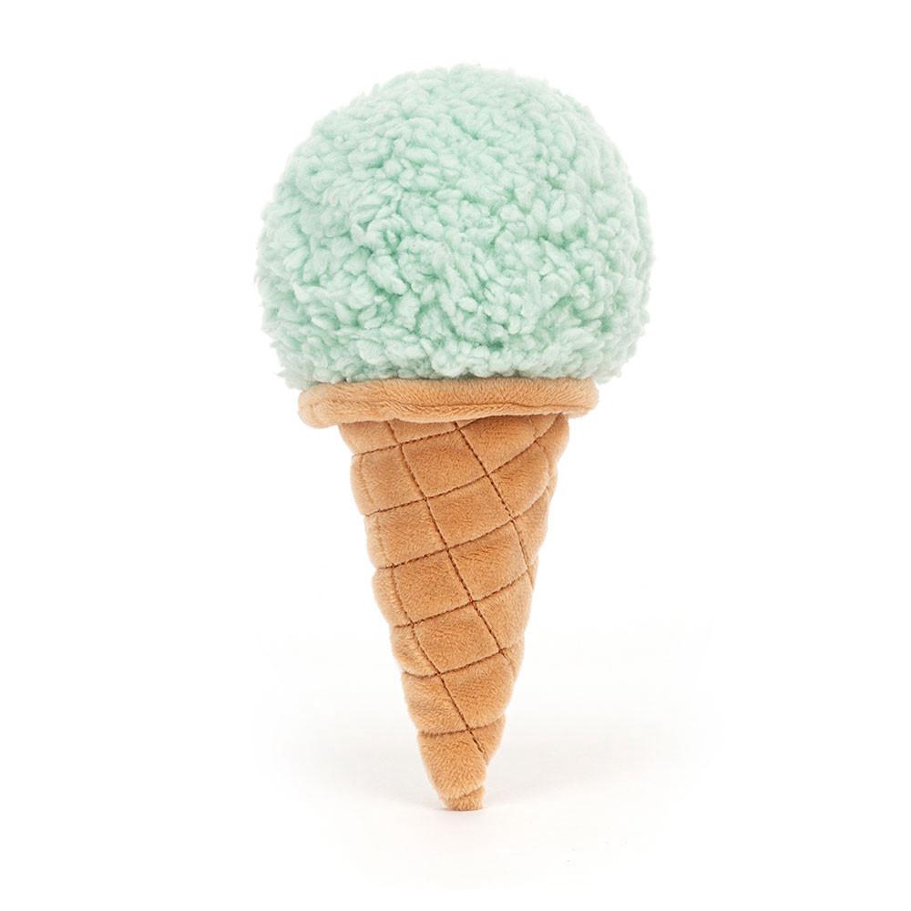 Food Jellycat Plyšáci Irresistible Ice Cream Mint,17cm x 8cm x 7cm Zelene | TEWXG-3061
