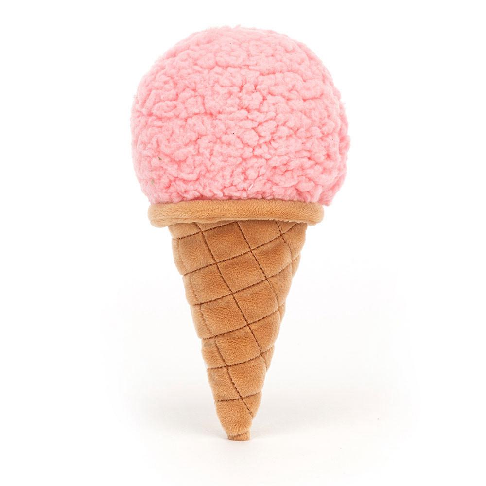 Food Jellycat Plyšáci Irresistible Ice Cream Strawberry,17cm x 8cm x 7cm Růžové | MWDGA-8329