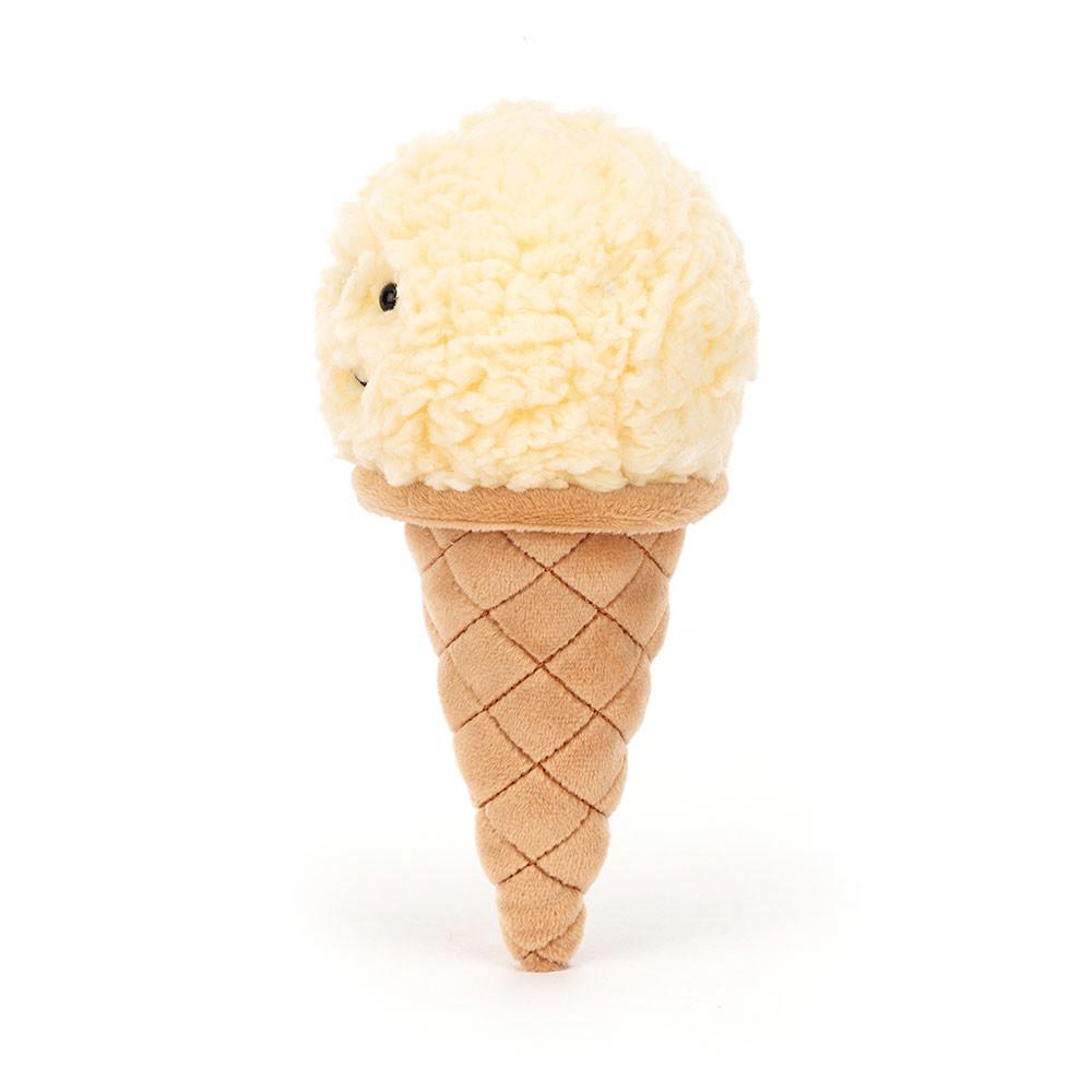 Food Jellycat Plyšáci Irresistible Ice Cream Vanilla,17cm x 8cm x 7cm Bílé | QCLHE-2970