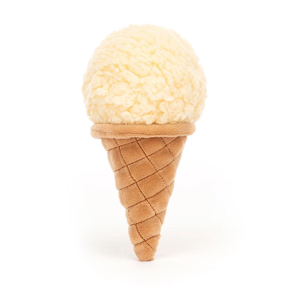 Food Jellycat Plyšáci Irresistible Ice Cream Vanilla,17cm x 8cm x 7cm Bílé | QCLHE-2970