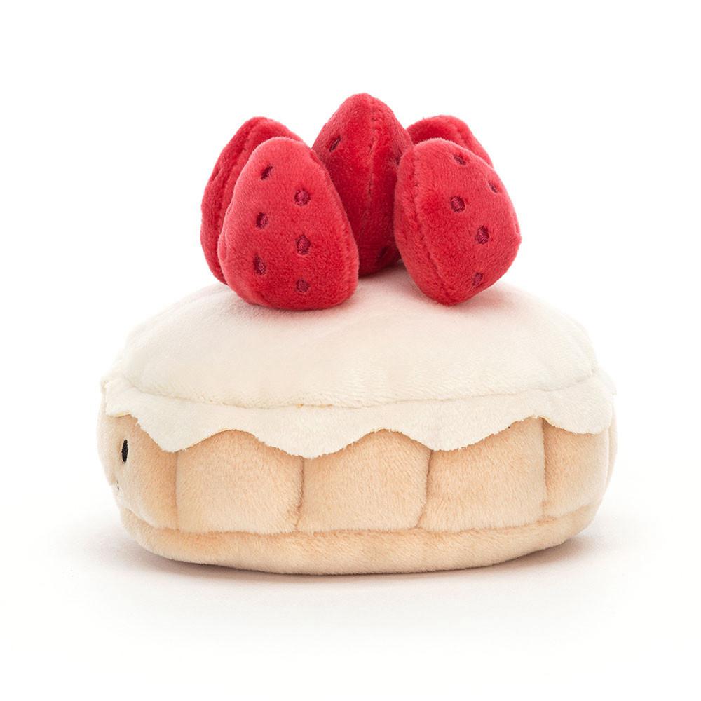 Food Jellycat Plyšáci Pretty Patisserie Tarte Aux Fraises,7cm x 10cm x 10cm Béžový | YWPMD-6157
